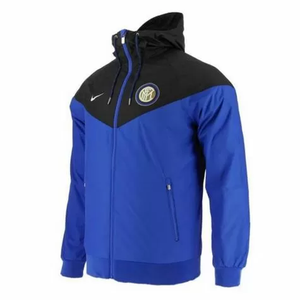 Jaqueta Corta Vento Inter de Milão Preto/Azul 18-19 - MundodaCortaVento