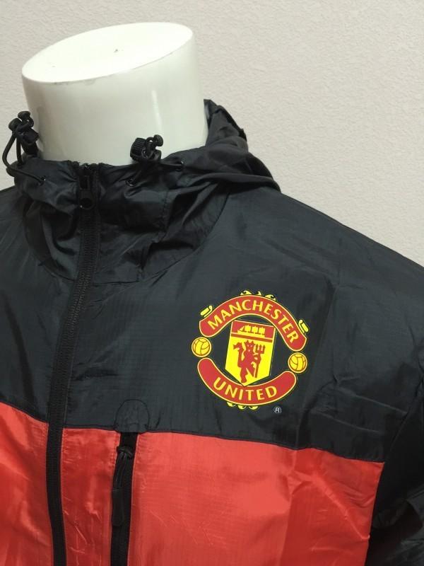 Jaqueta Corta Vento Manchester United Preto/Vermelho 18-19 - MundodaCortaVento