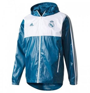 Jaqueta Corta Vento Real Madrid Branco/Verde 18-19 - MundodaCortaVento