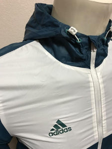 Jaqueta Corta Vento Real Madrid Branco/Verde 18-19 - MundodaCortaVento