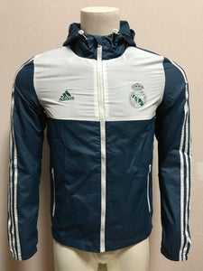Jaqueta Corta Vento Real Madrid Branco/Verde 18-19 - MundodaCortaVento