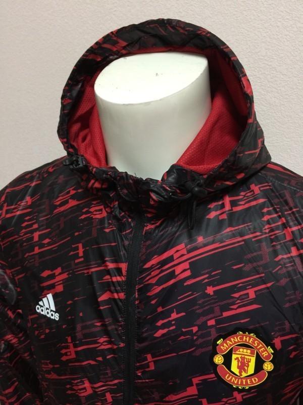 Jaqueta Corta Vento Manchester United Preto/Vermelho 17-18 - MundodaCortaVento