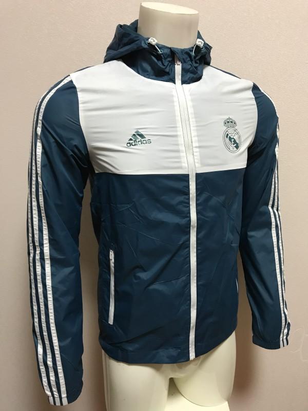 Jaqueta Corta Vento Real Madrid Branco/Verde 18-19 - MundodaCortaVento