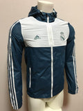 Jaqueta Corta Vento Real Madrid Branco/Verde 18-19 - MundodaCortaVento