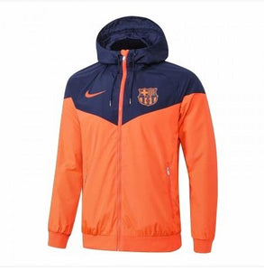 Jaqueta Corta Vento Barcelona Preto/Laranja 18-19 - MundodaCortaVento
