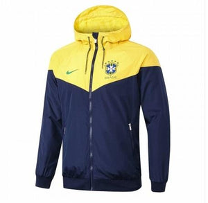Jaqueta Corta Vento Brasil Preto/Amarelo 18-19 - MundodaCortaVento