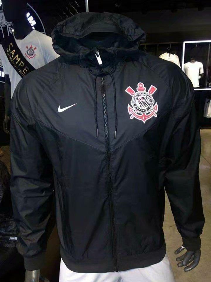 Jaqueta Corta Vento Corinthians Preto 18-19 - MundodaCortaVento