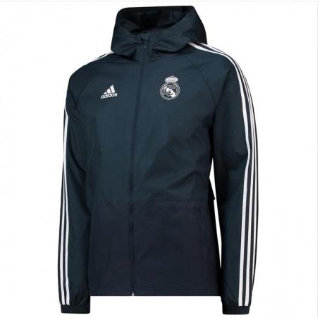 Jaqueta Corta Vento Real Madrid Preto 18-19 - MundodaCortaVento