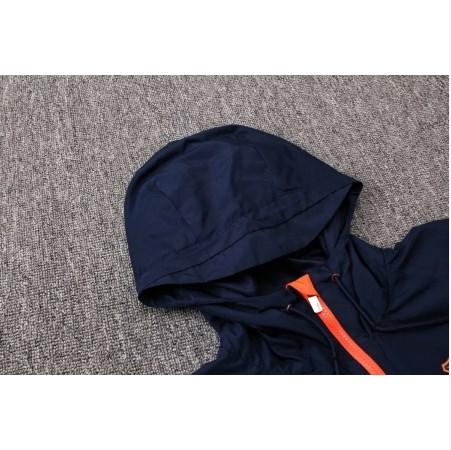 Jaqueta Corta Vento Barcelona Preto/Laranja 18-19 - MundodaCortaVento