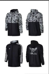 Jaqueta Corta Vento Adidas Dupla Face Camuflada - MundodaCortaVento