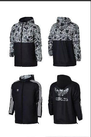 Jaqueta Corta Vento Adidas Dupla Face Camuflada - MundodaCortaVento