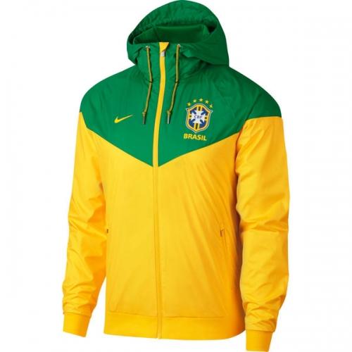 Jaqueta Corta Vento Brasil Verde/Amarelo 18-19 - MundodaCortaVento
